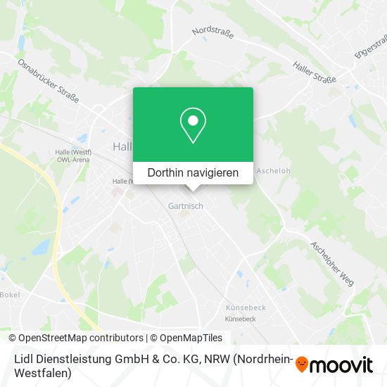 Lidl Dienstleistung GmbH & Co. KG Karte