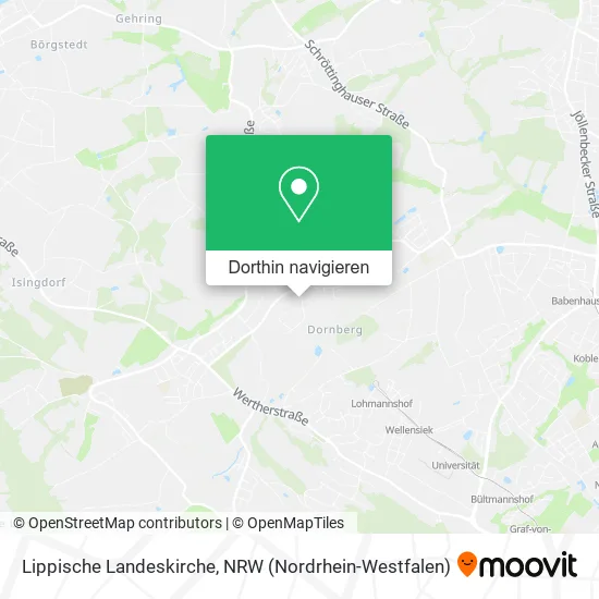 Lippische Landeskirche Karte