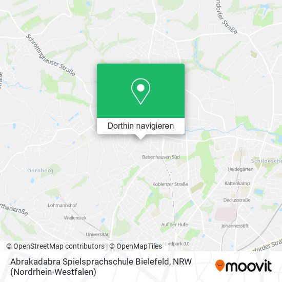 Abrakadabra Spielsprachschule Bielefeld Karte