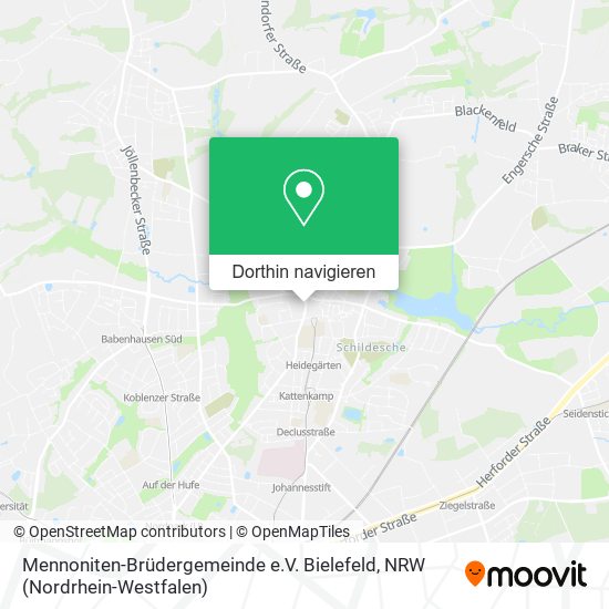 Mennoniten-Brüdergemeinde e.V. Bielefeld Karte