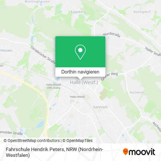 Fahrschule Hendrik Peters Karte