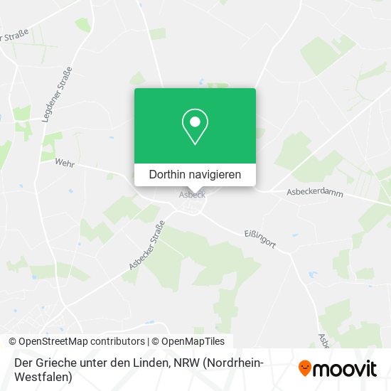 Der Grieche unter den Linden Karte