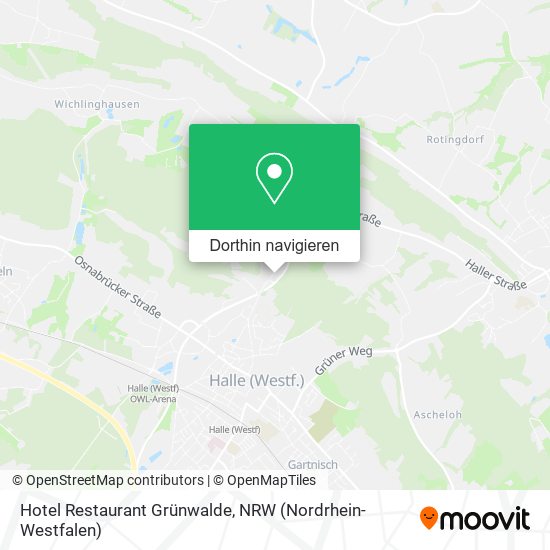 Hotel Restaurant Grünwalde Karte