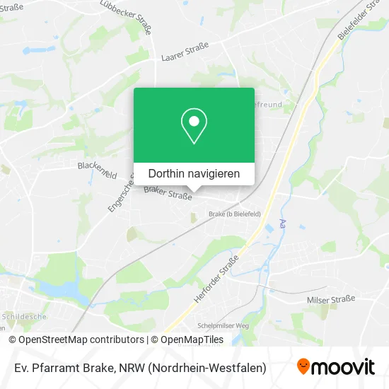 Ev. Pfarramt Brake Karte