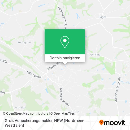 Groß Versicherungsmakler Karte