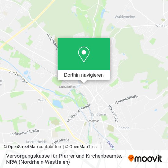 Versorgungskasse für Pfarrer und Kirchenbeamte Karte