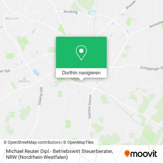 Michael Reuter Dipl.- Betriebswirt Steuerberater Karte
