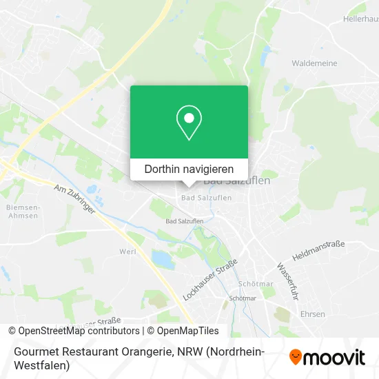 Gourmet Restaurant Orangerie Karte