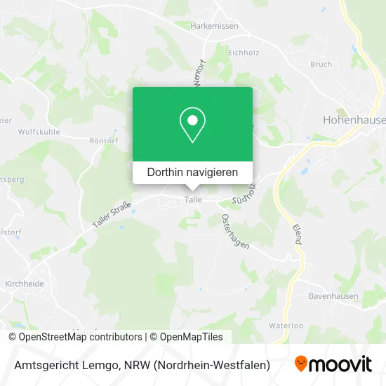 Amtsgericht Lemgo Karte