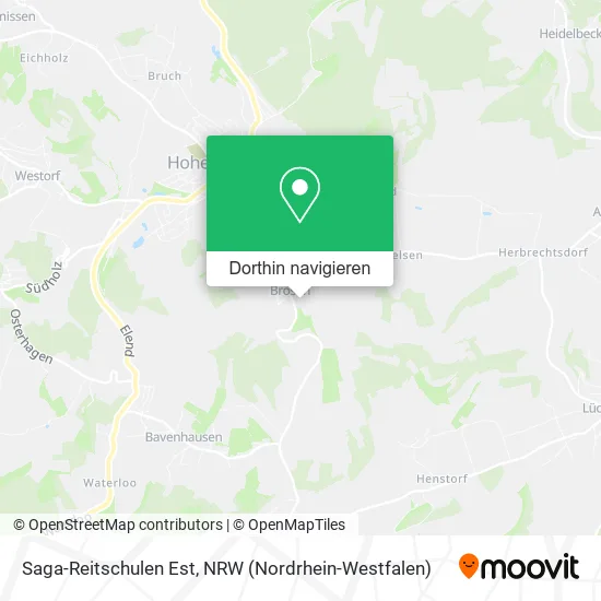 Saga-Reitschulen Est Karte