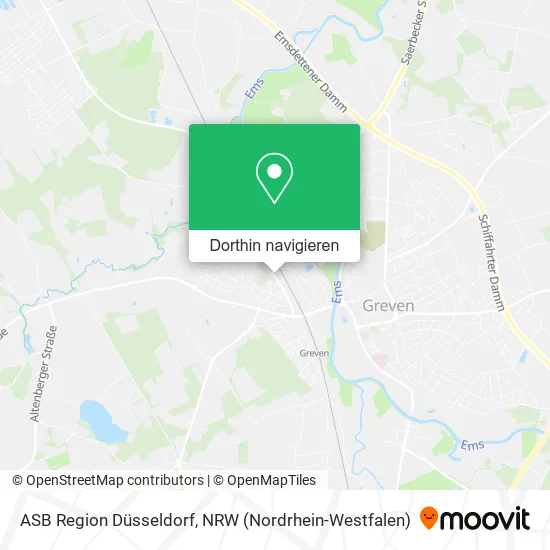 ASB Region Düsseldorf Karte