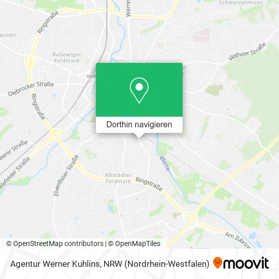 Agentur Werner Kuhlins Karte