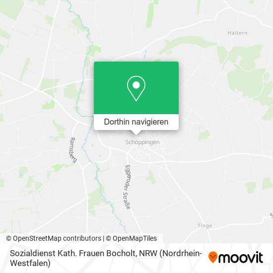 Sozialdienst Kath. Frauen Bocholt Karte