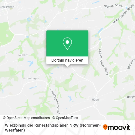 Wierzbinski der Ruhestandsplaner Karte