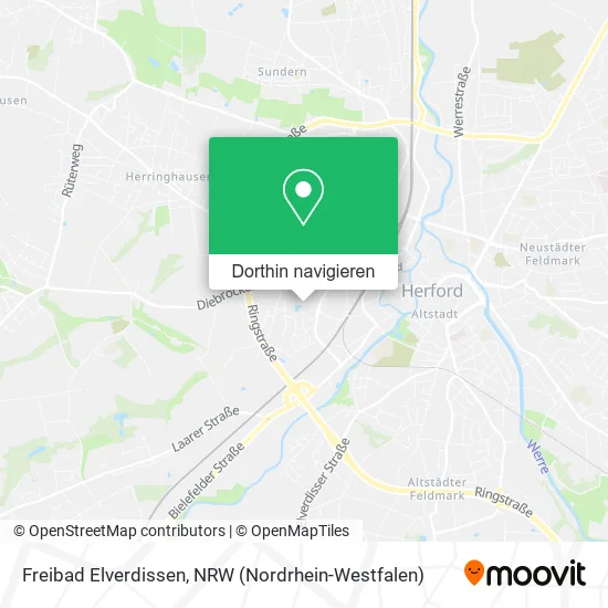 Freibad Elverdissen Karte