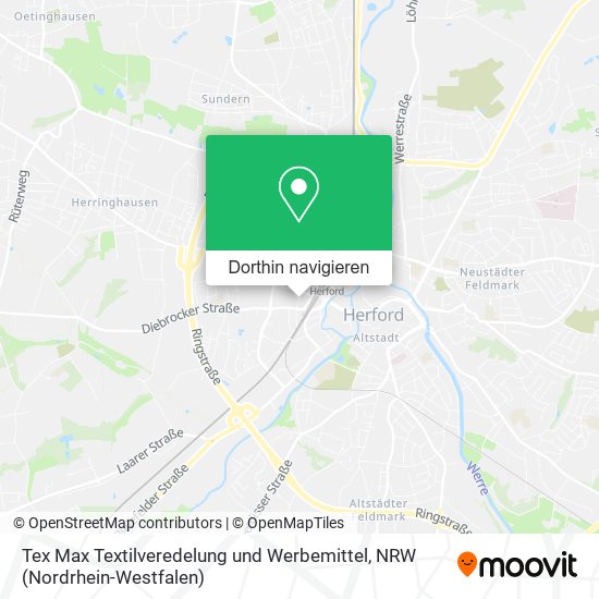 Tex Max Textilveredelung und Werbemittel Karte