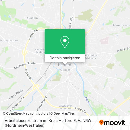 Arbeitslosenzentrum im Kreis Herford E. V. Karte