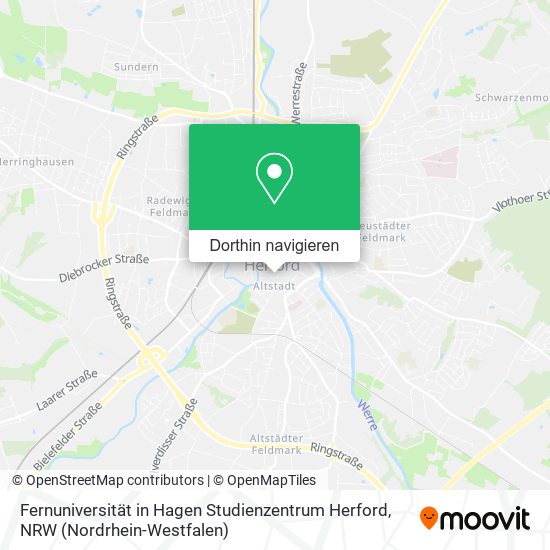 Fernuniversität in Hagen Studienzentrum Herford Karte