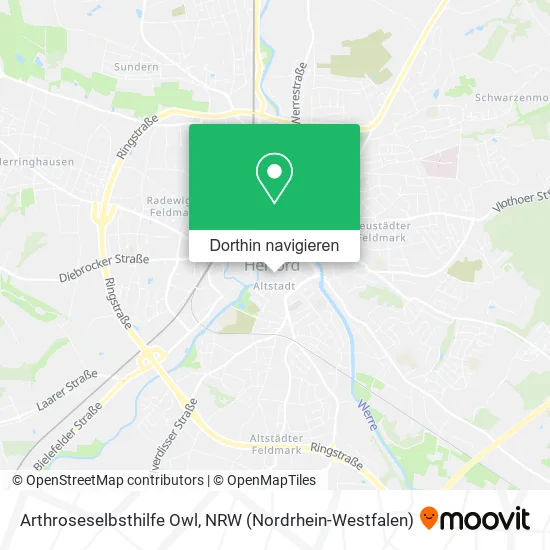 Arthroseselbsthilfe Owl Karte