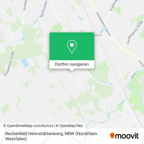 Reckenfeld Heimstättenwerg Karte