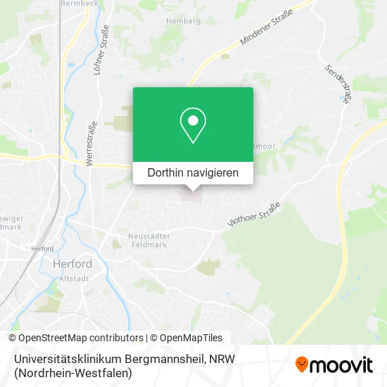 Universitätsklinikum Bergmannsheil Karte