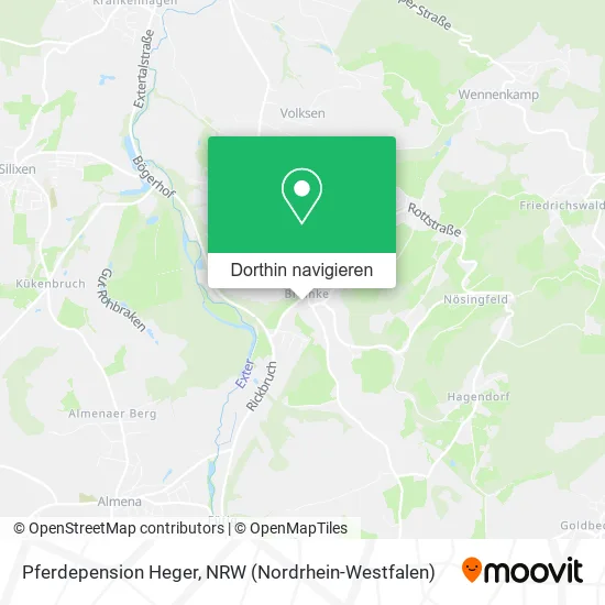 Pferdepension Heger Karte