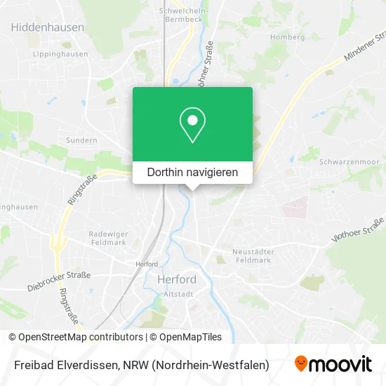 Freibad Elverdissen Karte