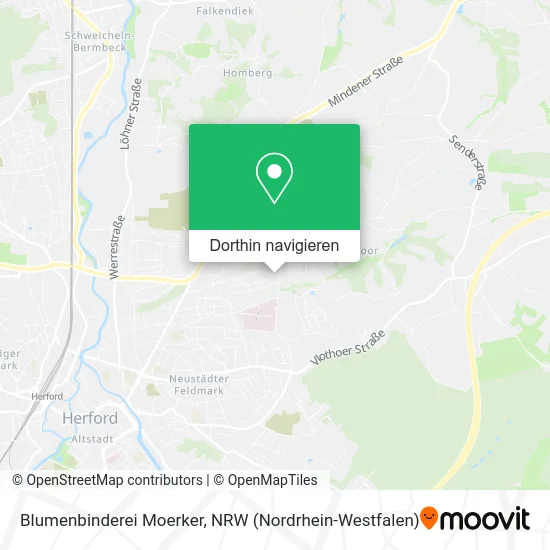 Blumenbinderei Moerker Karte