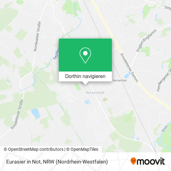 Eurasier in Not Karte