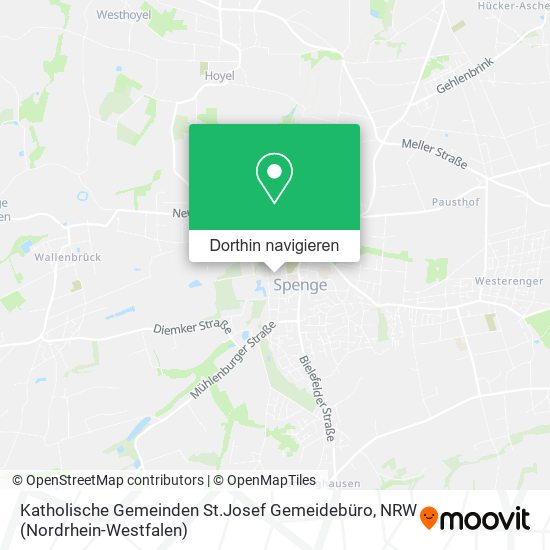 Katholische Gemeinden St.Josef Gemeidebüro Karte