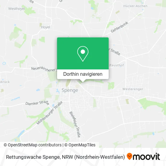 Rettungswache Spenge Karte