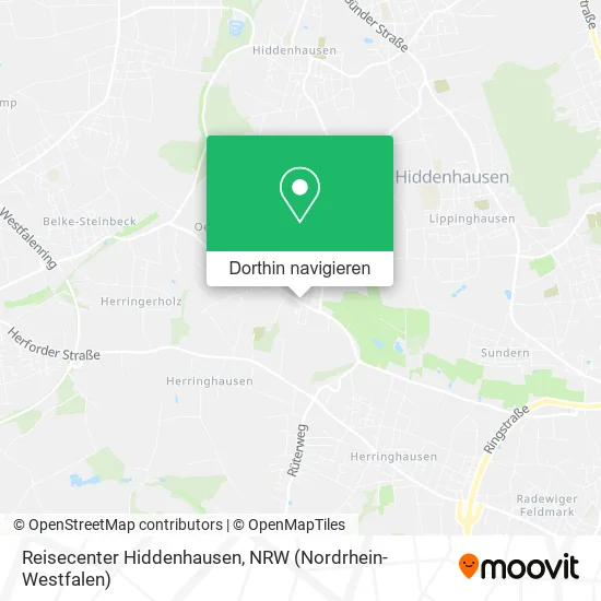 Reisecenter Hiddenhausen Karte