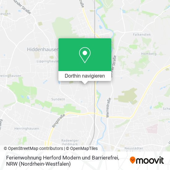 Ferienwohnung Herford Modern und Barrierefrei Karte