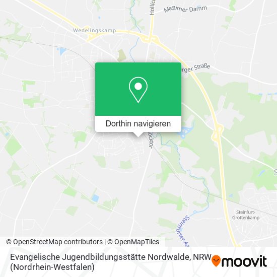Evangelische Jugendbildungsstãtte Nordwalde Karte
