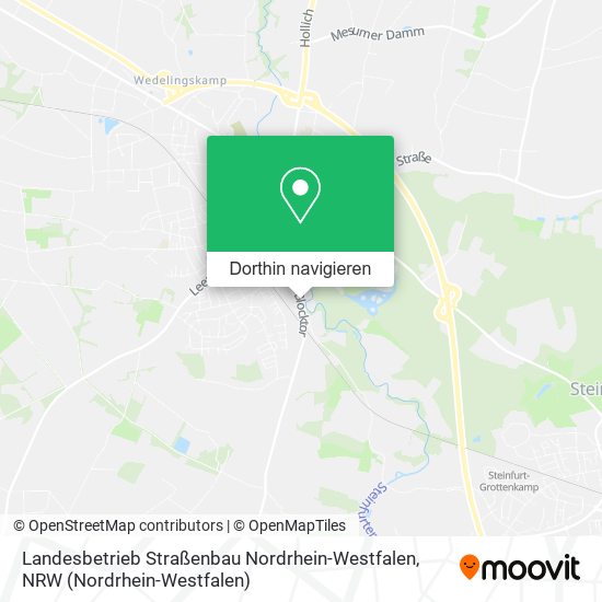 Landesbetrieb Straßenbau Nordrhein-Westfalen Karte