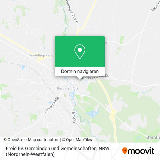 Freie Ev. Gemeinden und Gemeinschaften Karte