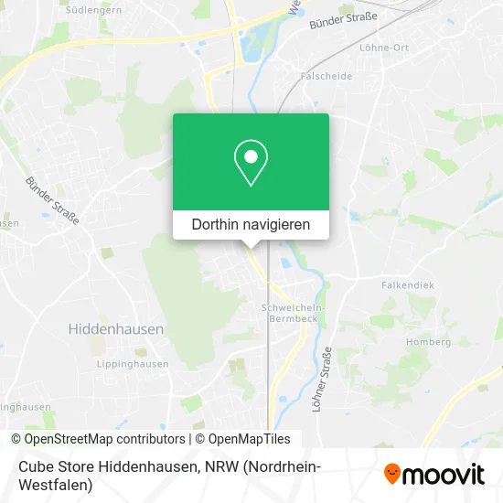 Cube Store Hiddenhausen Karte