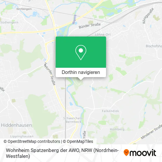 Wohnheim Spatzenberg der AWO Karte