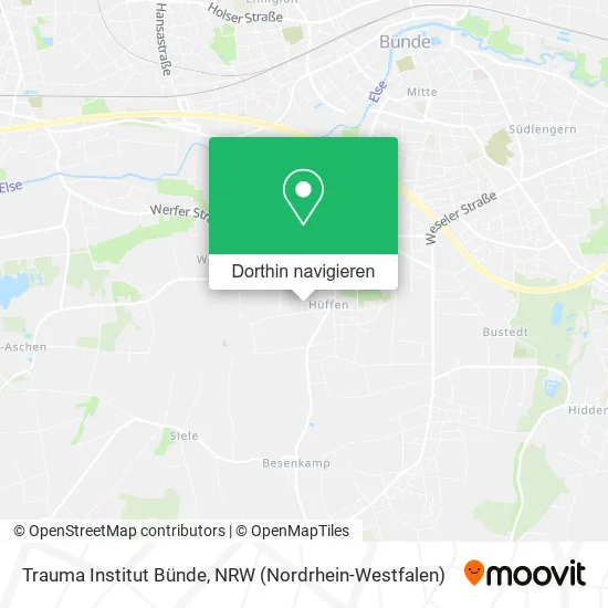 Trauma Institut Bünde Karte
