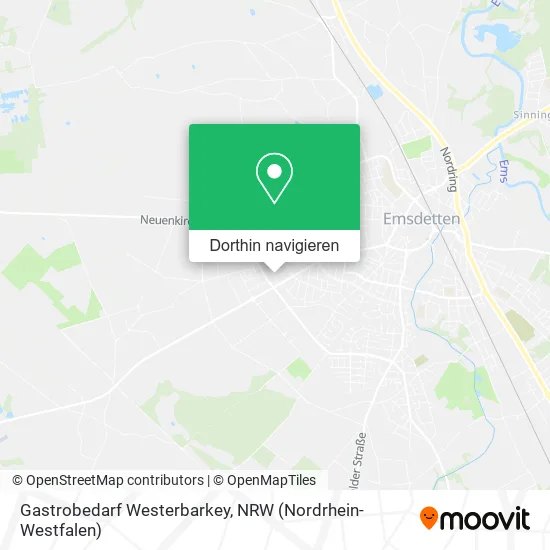 Gastrobedarf Westerbarkey Karte