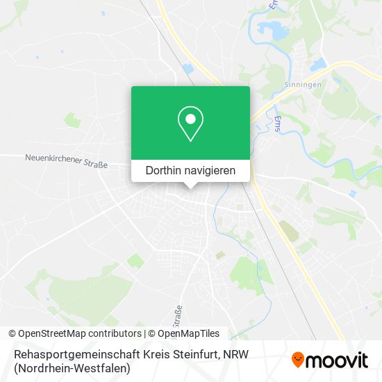 Rehasportgemeinschaft Kreis Steinfurt Karte
