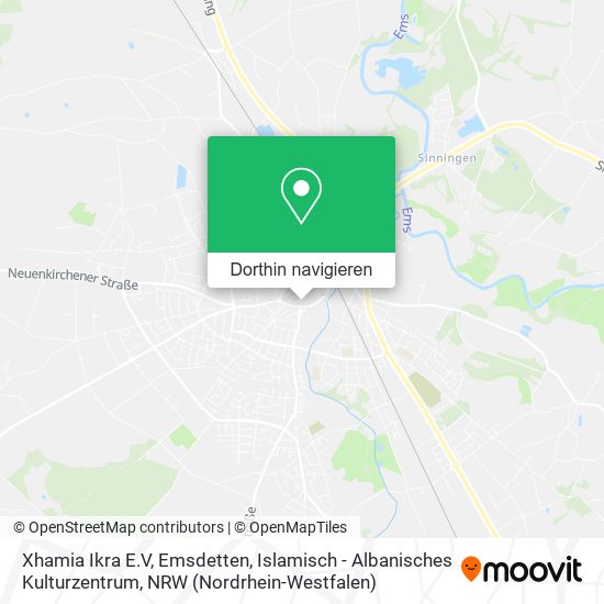 Xhamia Ikra E.V, Emsdetten, Islamisch - Albanisches Kulturzentrum Karte