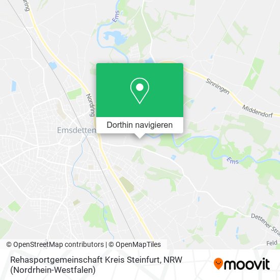 Rehasportgemeinschaft Kreis Steinfurt Karte