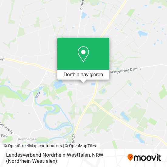 Landesverband Nordrhein-Westfalen Karte