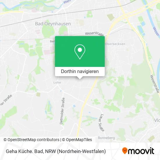 Geha Küche. Bad Karte