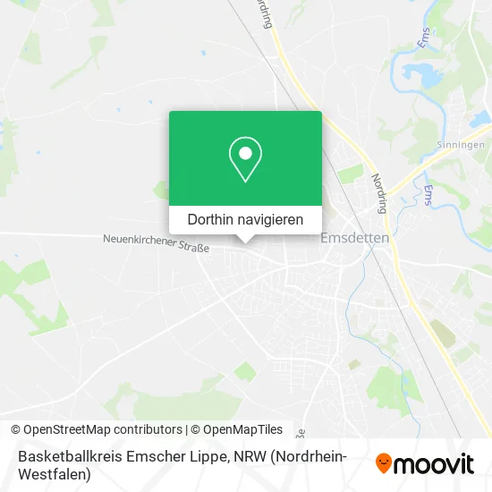 Basketballkreis Emscher Lippe Karte