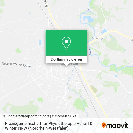 Praxisgemeinschaft für Physiotherapie Vehoff & Winter Karte