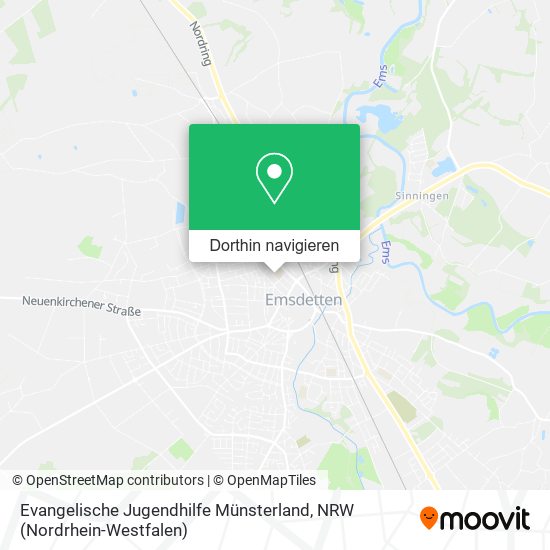 Evangelische Jugendhilfe Münsterland Karte