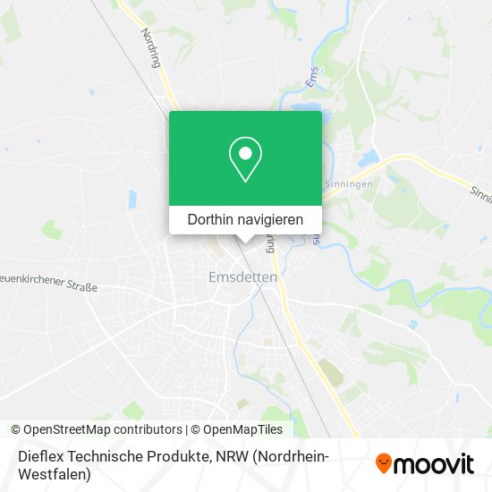 Dieflex Technische Produkte Karte