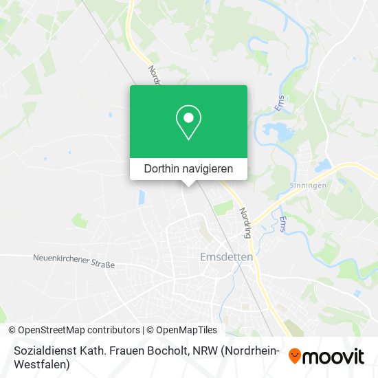 Sozialdienst Kath. Frauen Bocholt Karte